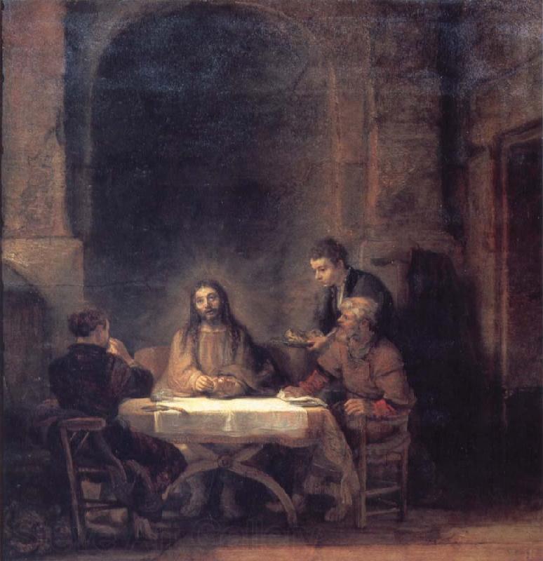 REMBRANDT Harmenszoon van Rijn The Risen Christ at Emmaus France oil painting art